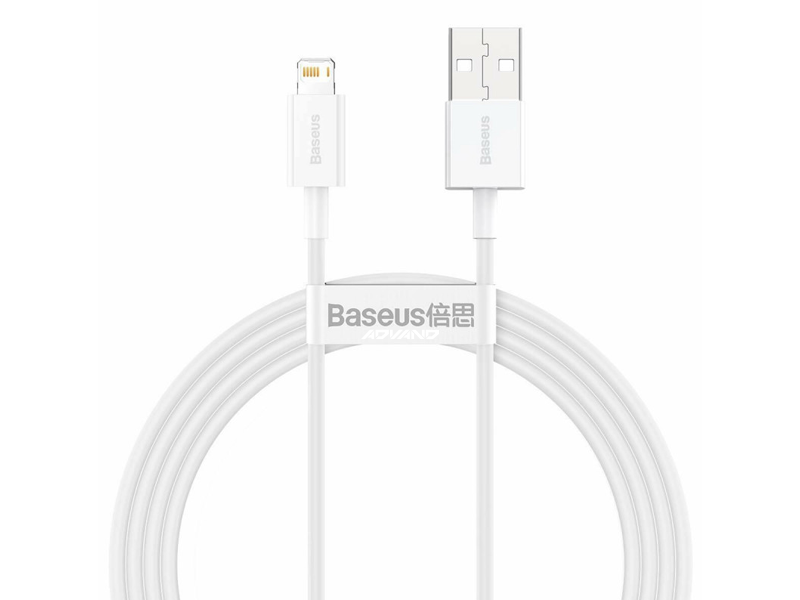 BASEUS USB-kábel a Lightning Superior , 2,4A, 1,5 m, fehér